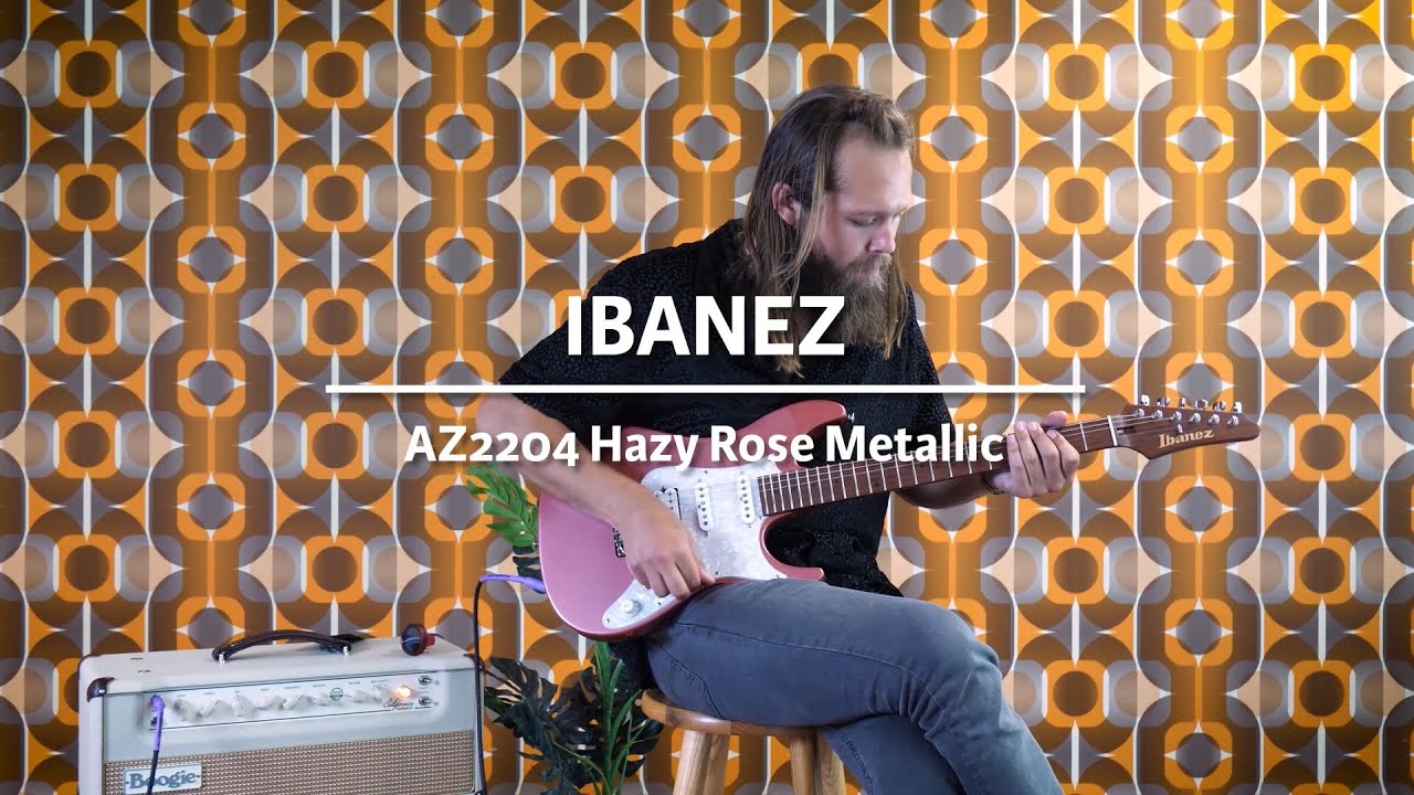 Ibanez AZ2204 Hazy Rose Metallic played by Leif de Leeuw | Demo @ The Fellowship of Acoustics