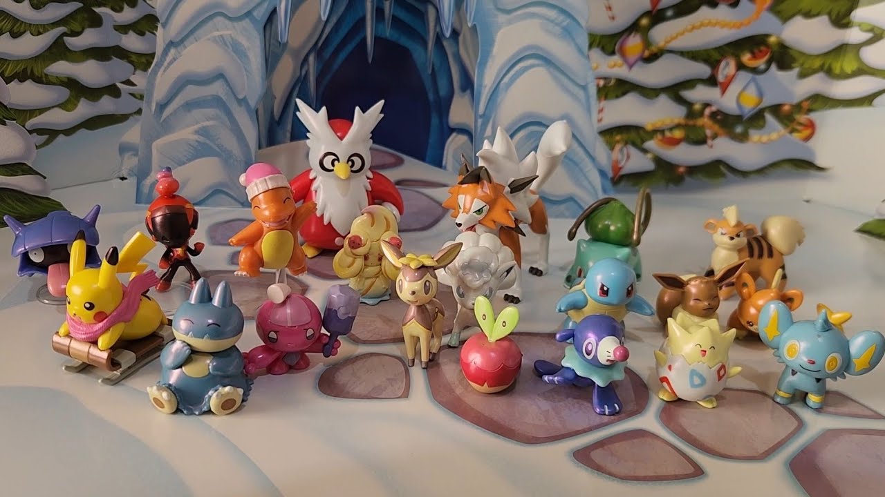 Calendario navideño pokemon 2025