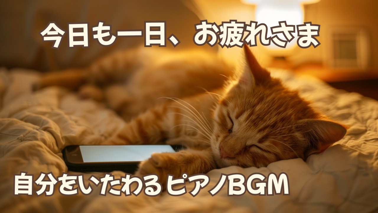 【睡眠用BGM ピアノ】自分をいたわる夜のやさしいピアノBGM 90分｜寝る前・作業用・リラックスBGM