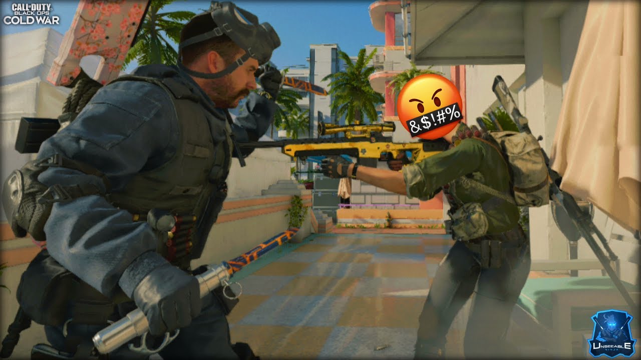 using the Ballistic Knife in Snipers only mode and players are pissed off 🤬 (Cold War Rage Reaction)