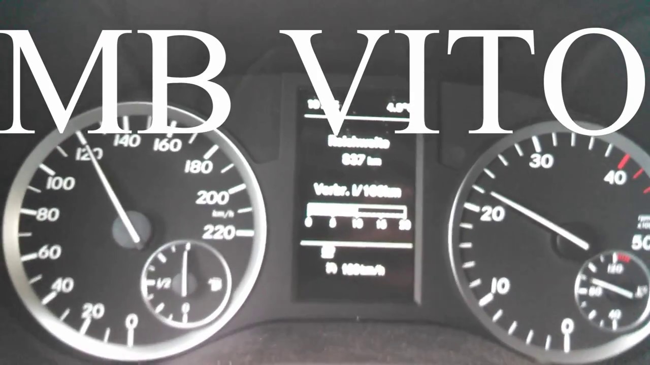 Mercedes Benz Vito 2016 114 CDI /расход топлива Cruise Control Verbrauch