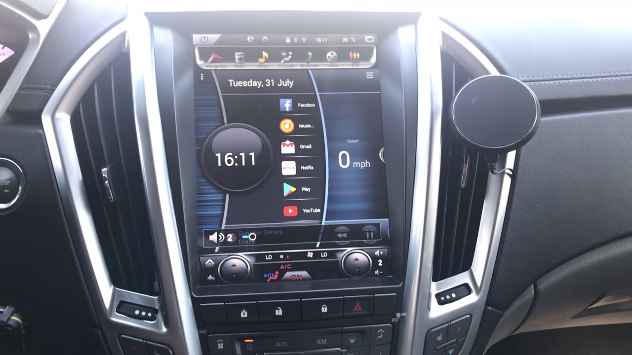 Tesla Style Android Head Unit in 2011 Cadillac SRX