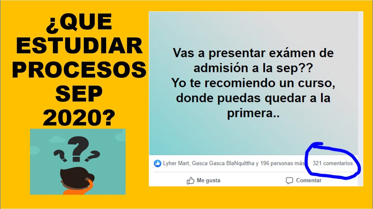 Soy Docente: ¿QUE ESTUDIAR PROCESOS SEP 2020?