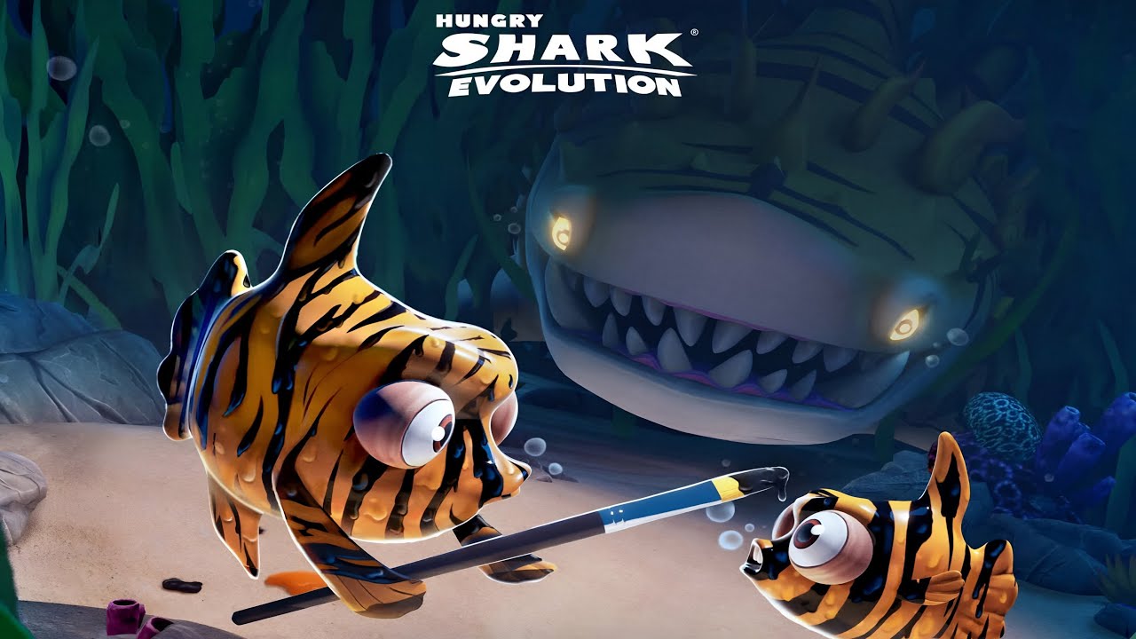 NEW GIANT MONSTER SHARKHAN UNLOCKED AND GAMEPLAY - Hungry Shark Evolution