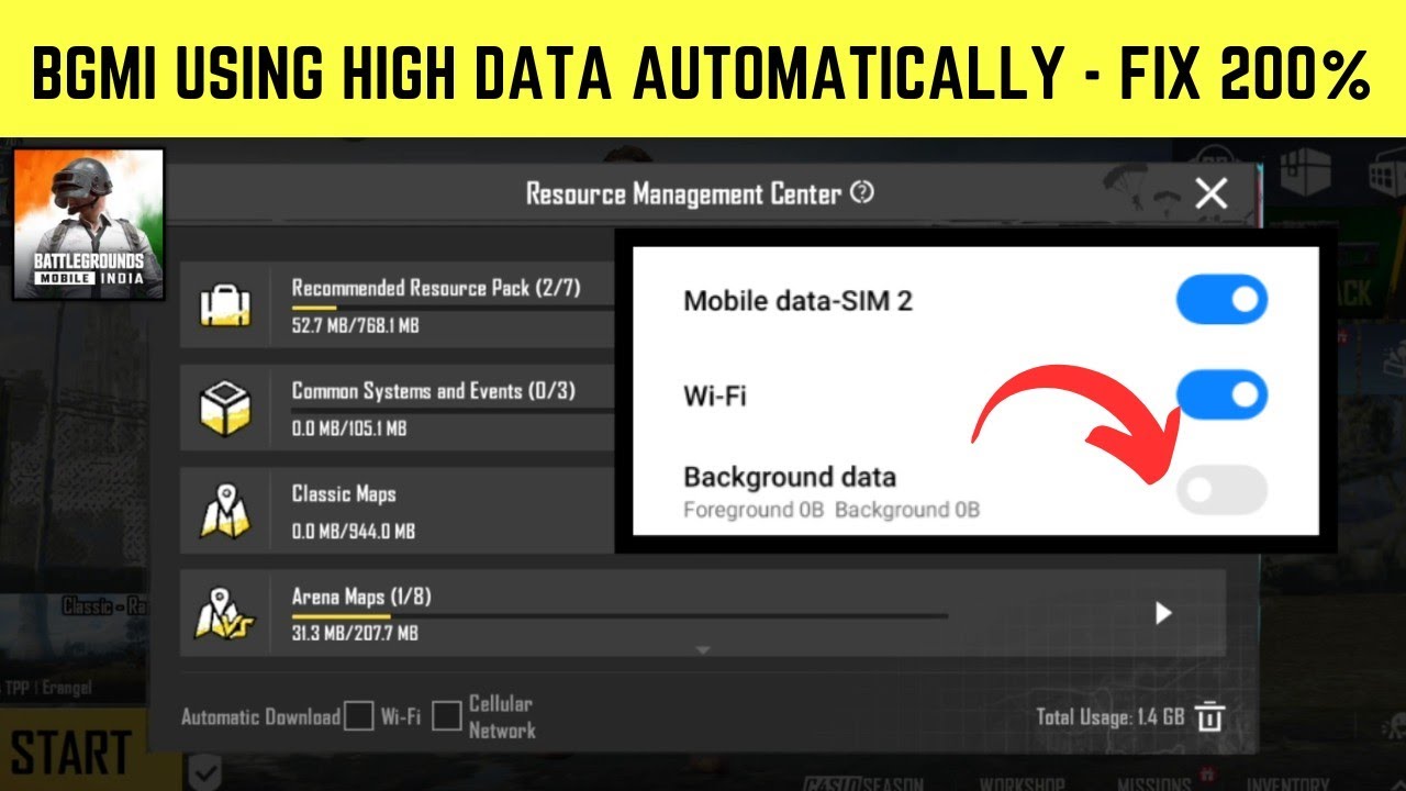 Bgmi Automatic data use problem | Bgmi data Bahut jaldi khatam ho raha | Bgmi full data use problem
