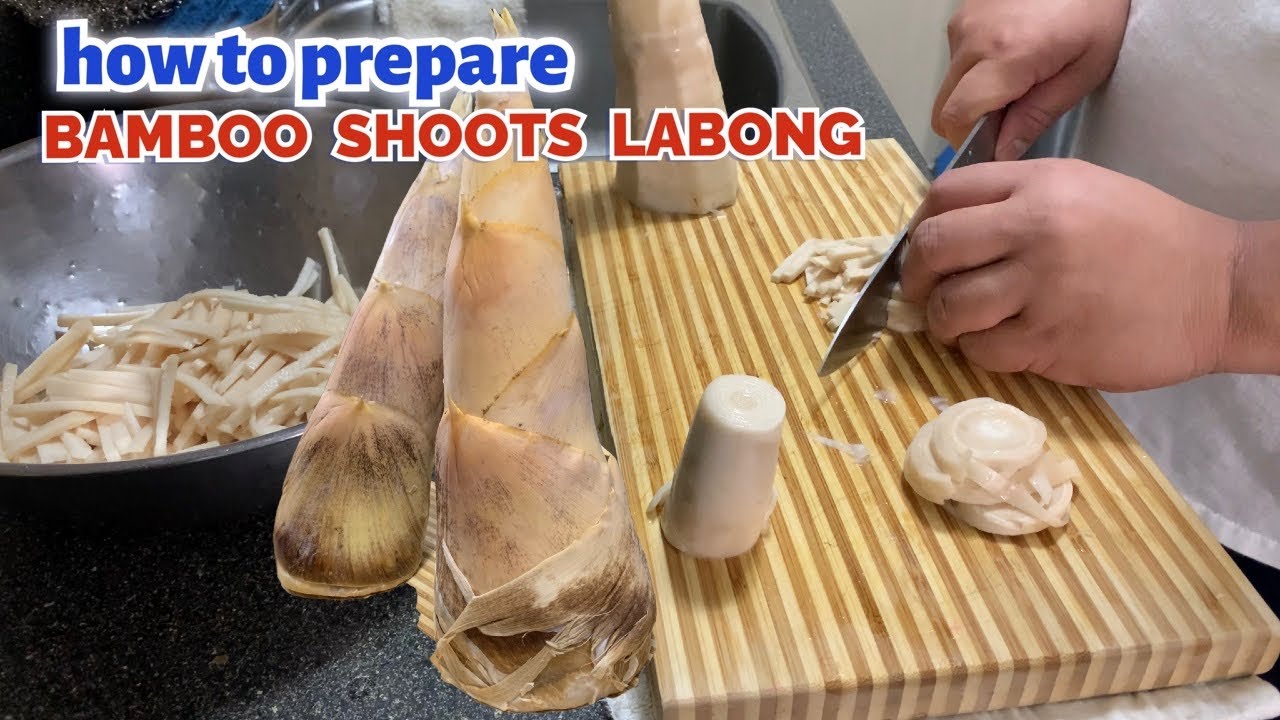 VLOG 141  how to prepare bamboo shoot PAANO magbalat at maglinis ng labong