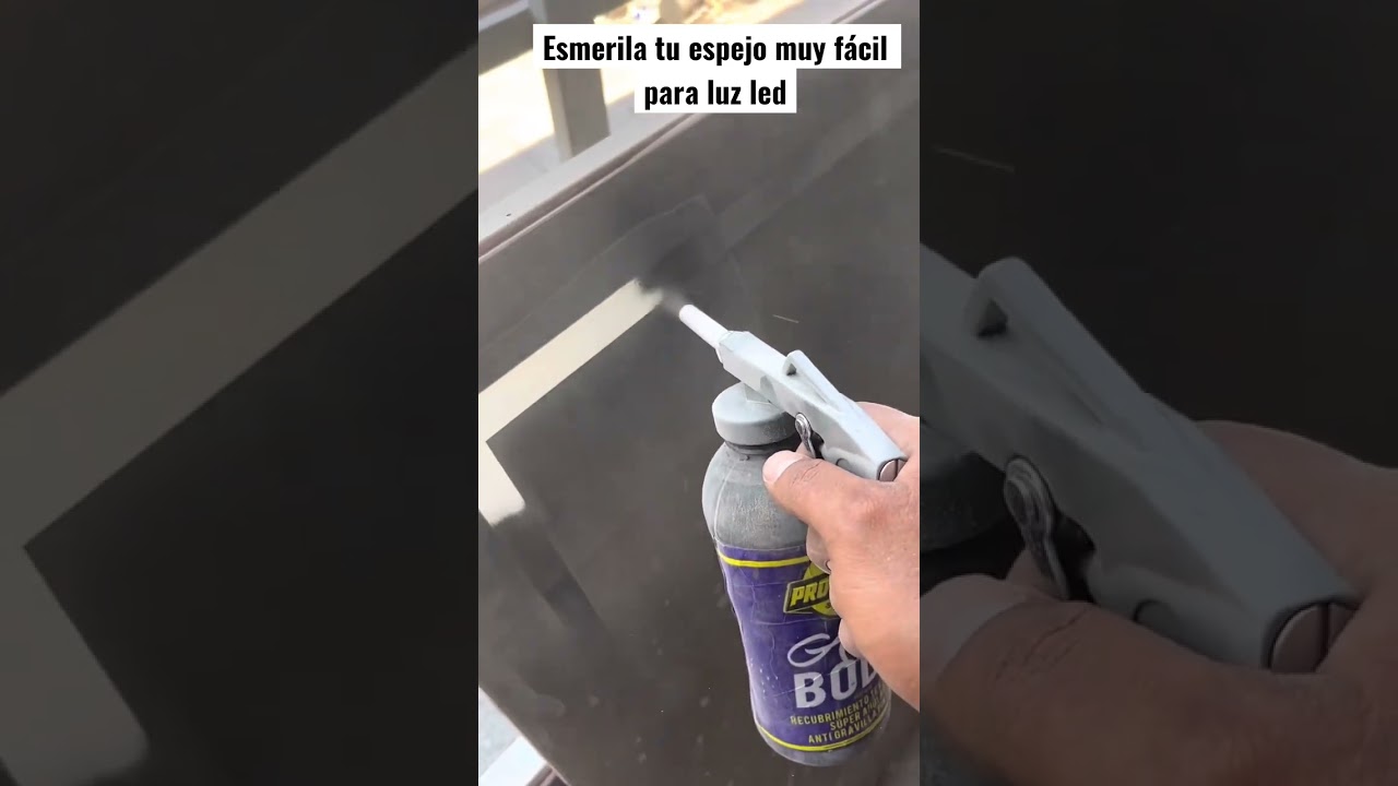 C&oacute;mo esmerilar tus vidrios con herramienta simple q tienes en tu taller #viral #espejoluzled #viral