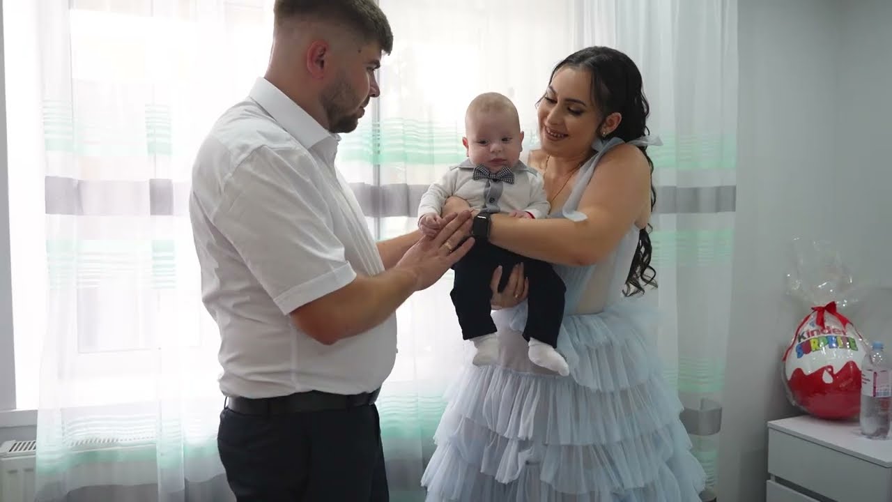 Botezul Cumatria lui Maximilian Foto Video Muzica lumini Fum.069427249 - 069338749