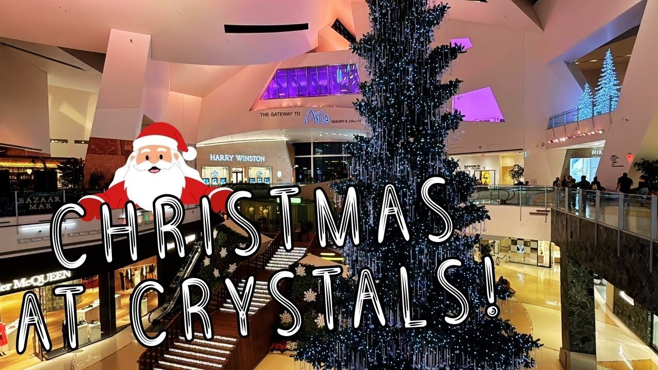 Inside The Shops At Crystals For The Holiday Season - Swarovski Christmas Tree Is Now Up!