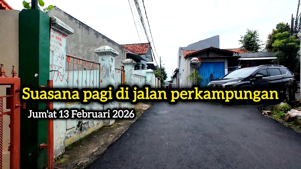 Suasana pagi di jalan kampung Kec.Jagakarsa Jakarta Selatan 13 Februari 2026 - BABEH INAL