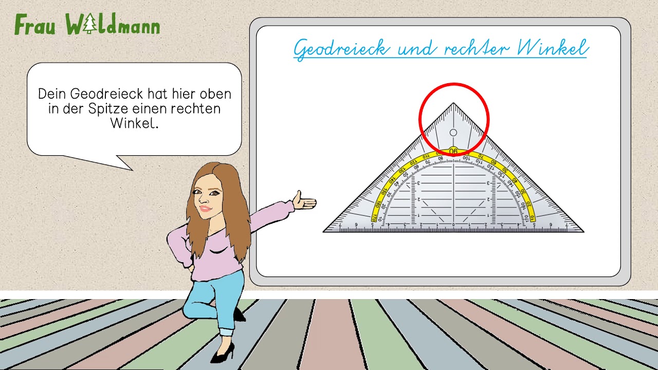 Lernvideo Grundschule - Den rechten Winkel erkennen