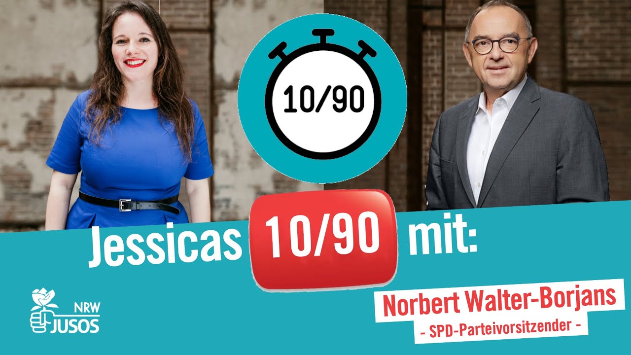 10x90 mit Norbert Walter-Borjans und Jessica Rosenthal