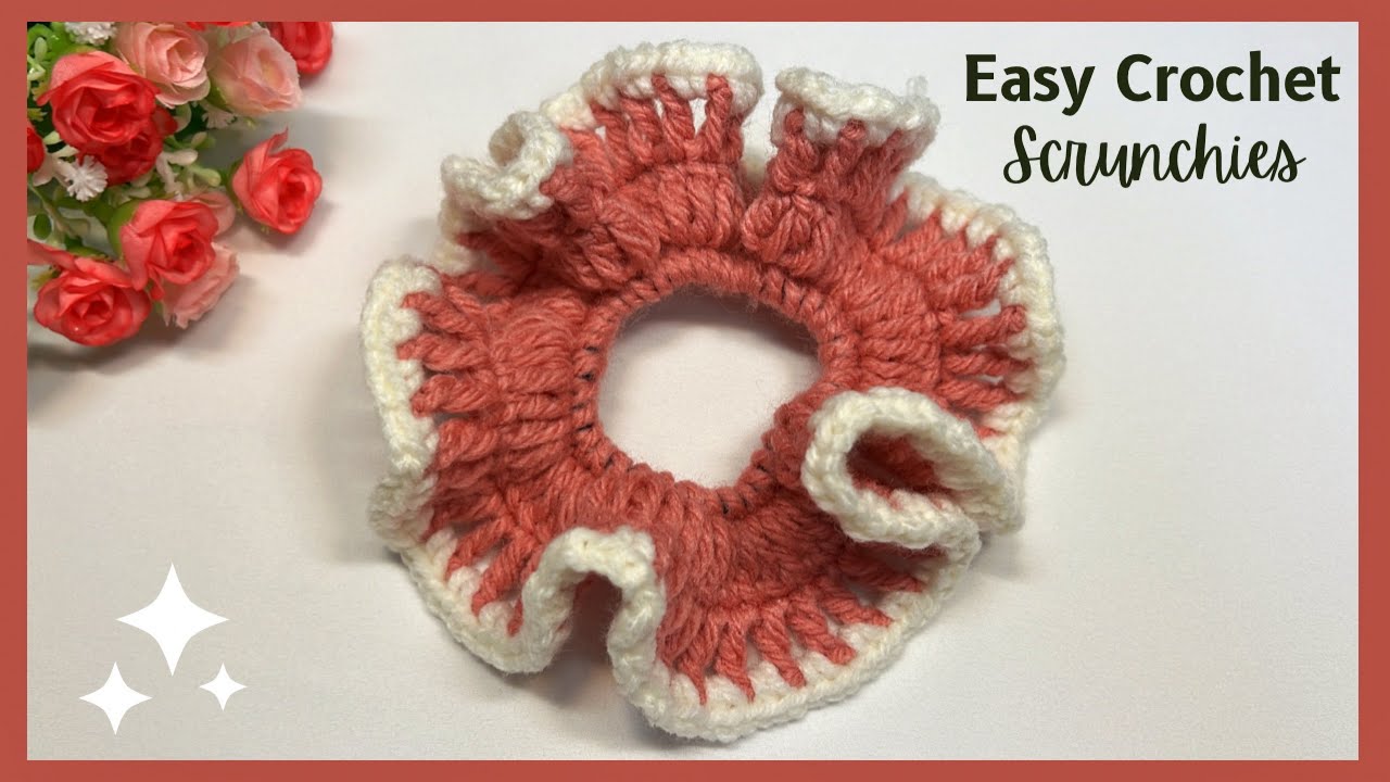 DIY Crochet Scrunchies | Easy Crochet Scrunchies Tutorials | Crochet for beginners