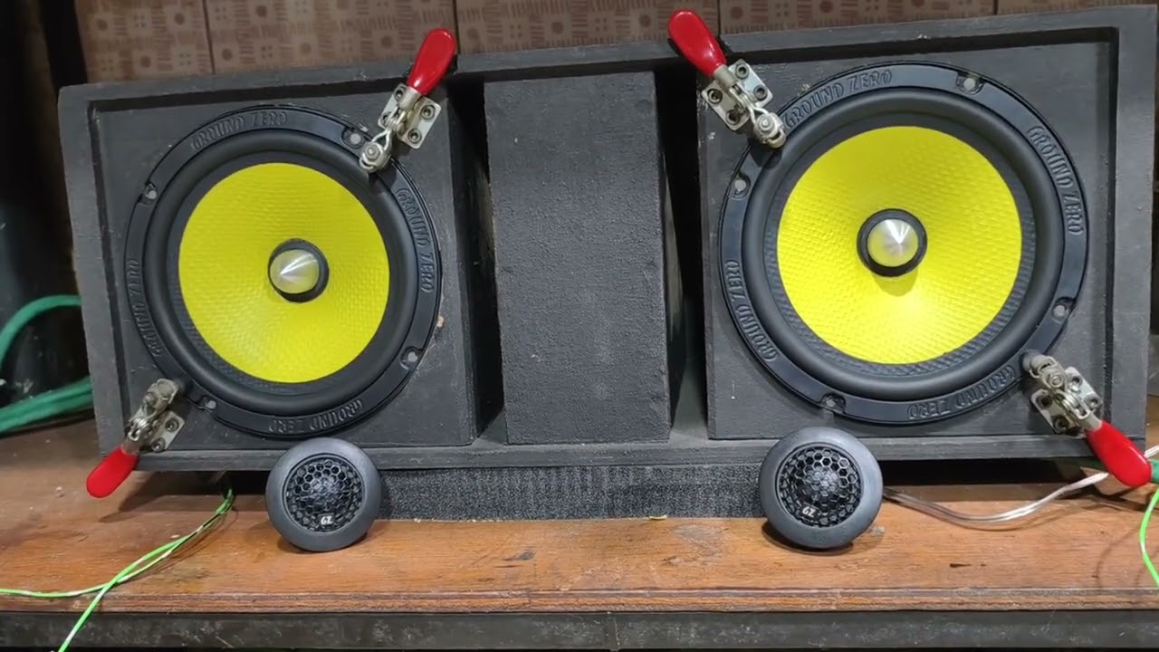 Ground Zero GZTC 165.2X/ Speaker 2 way Ground Zero titanium Germany (Dijual)