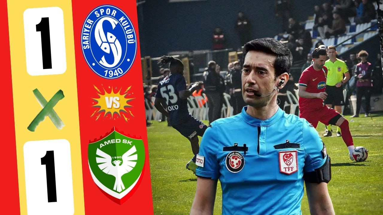 Sarıyer 1-1 AMEDSPOR / MAÇ SONU