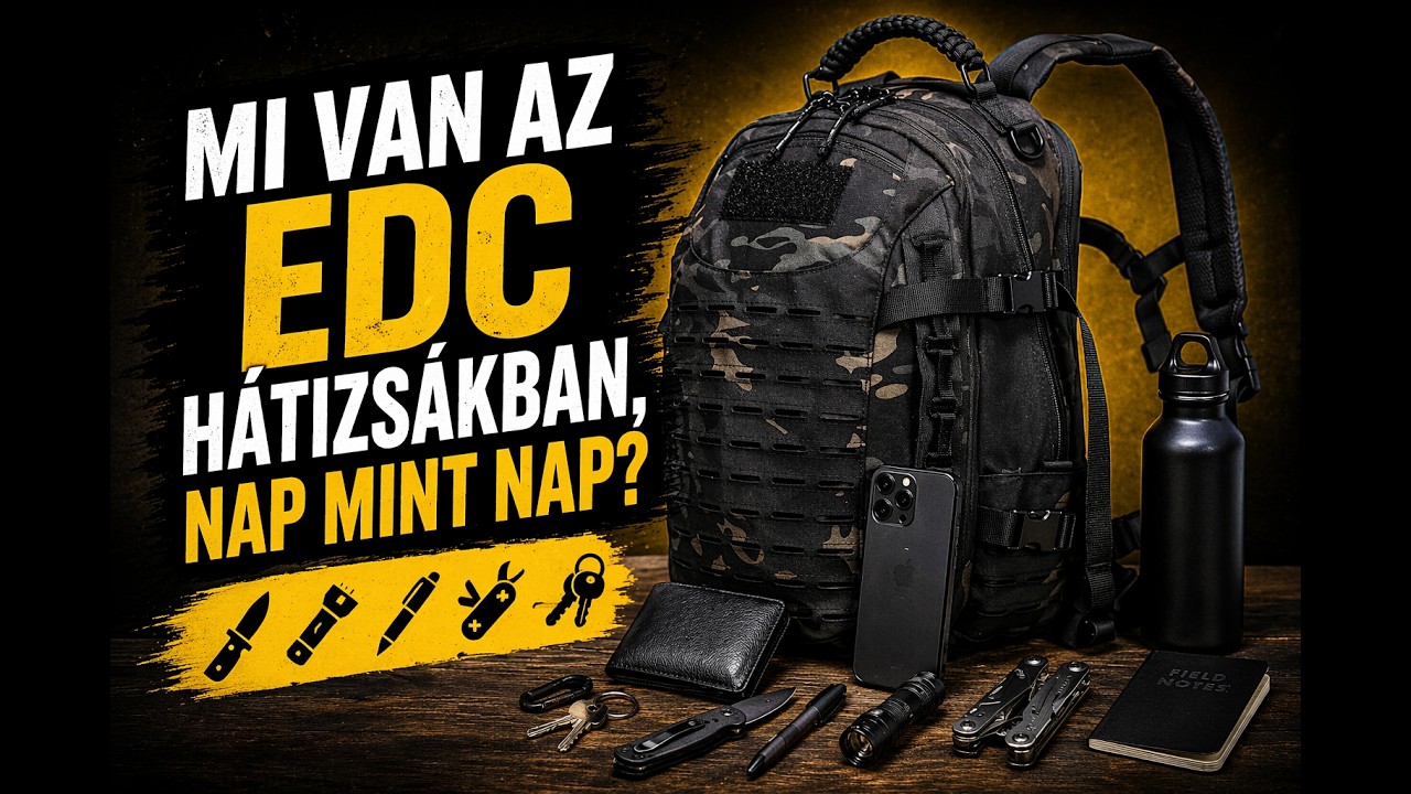 EDC Hátizsákom (Van zsákomban minden jó....) 😉