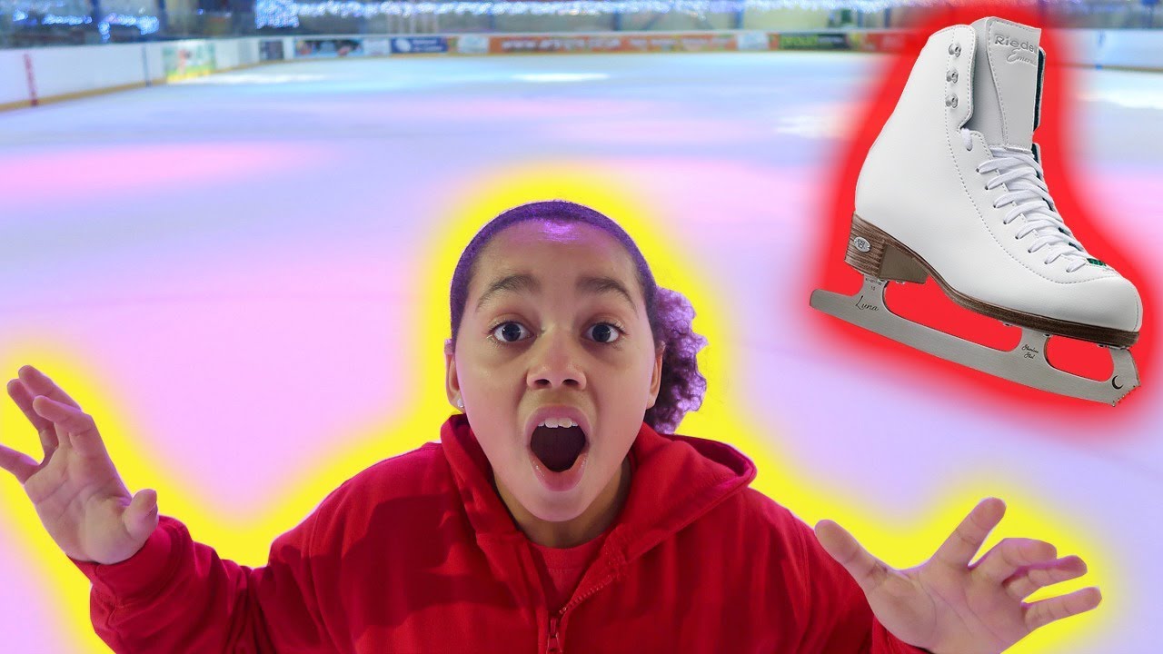 TIANA ICE SKATING for the First Time! | Fun Day Out