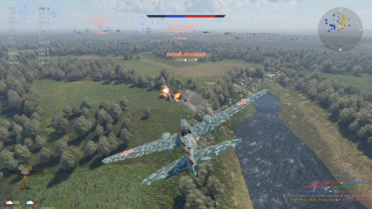 War Thunder; Ki-45 Hei/Tei; The gun is very powerful if you manage to hit the enemy; Air Arcade