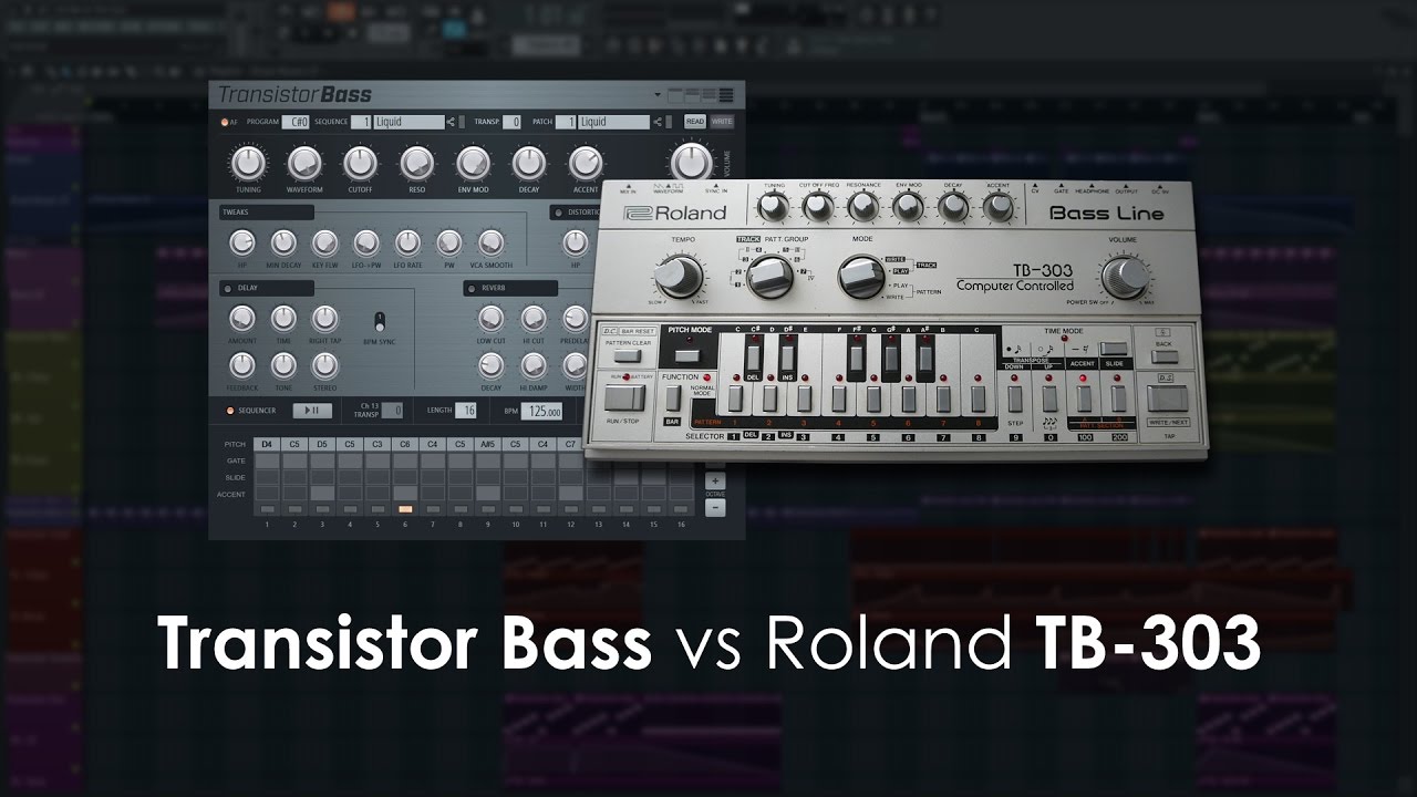 Image-Line | Transistor Bass 1.1 vs Real Roland TB-303