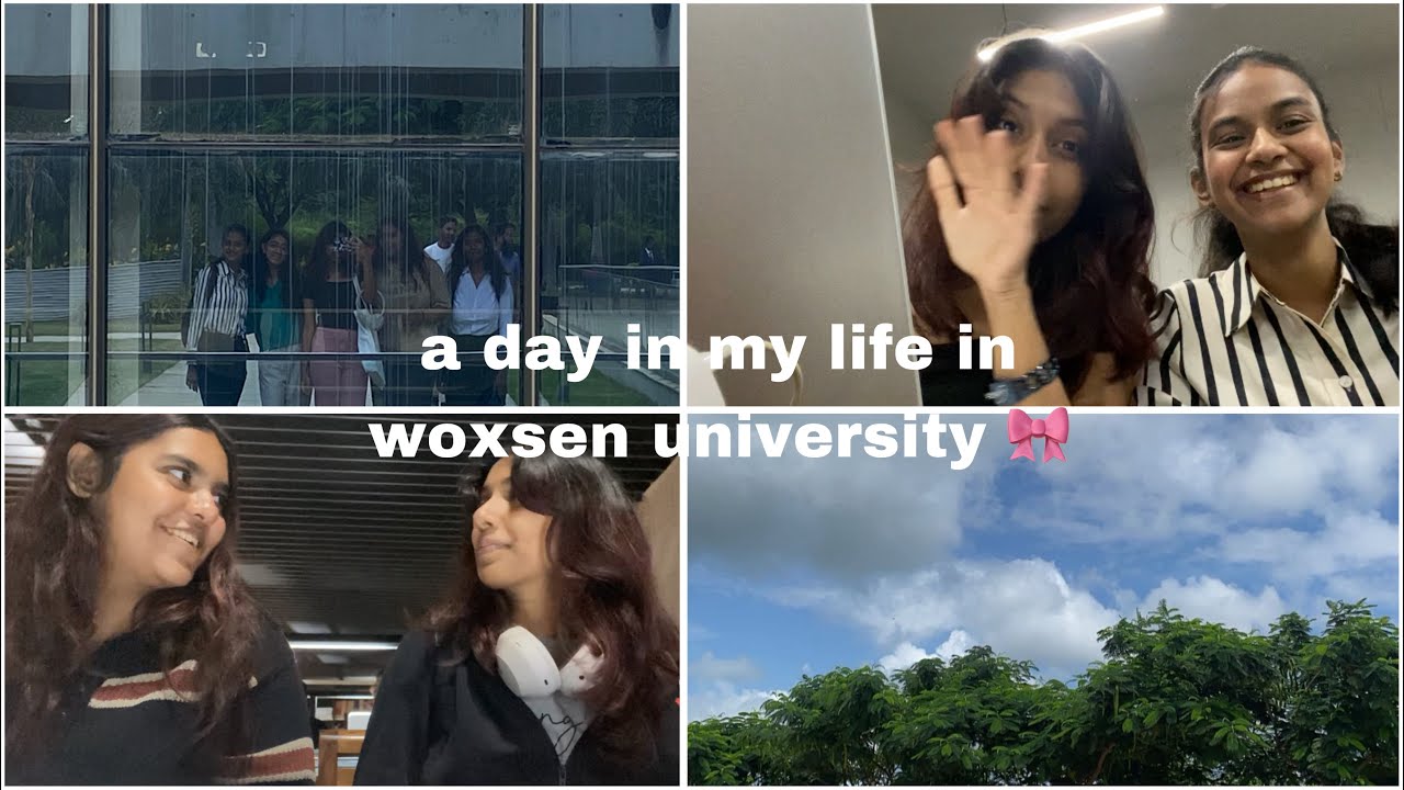A day in my life in woxsen university |Friends, Studying in Library, Classes, Movie night |Tanu day|