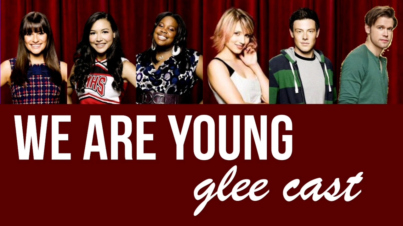 Glee Cast - We Are Young (Color Coded and Lyric)
