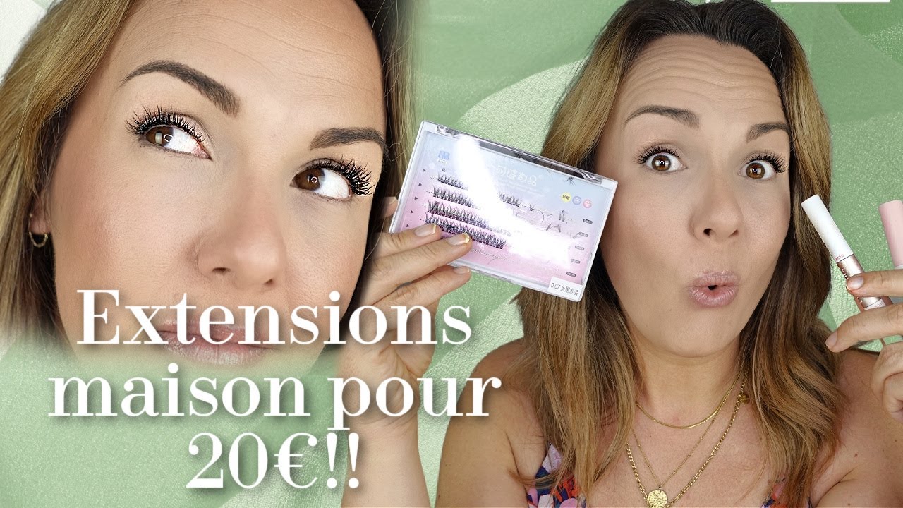 TUTO  : EXTENSIONS DE CILS FACILE ET PAS CHER A LA MAISON!!!