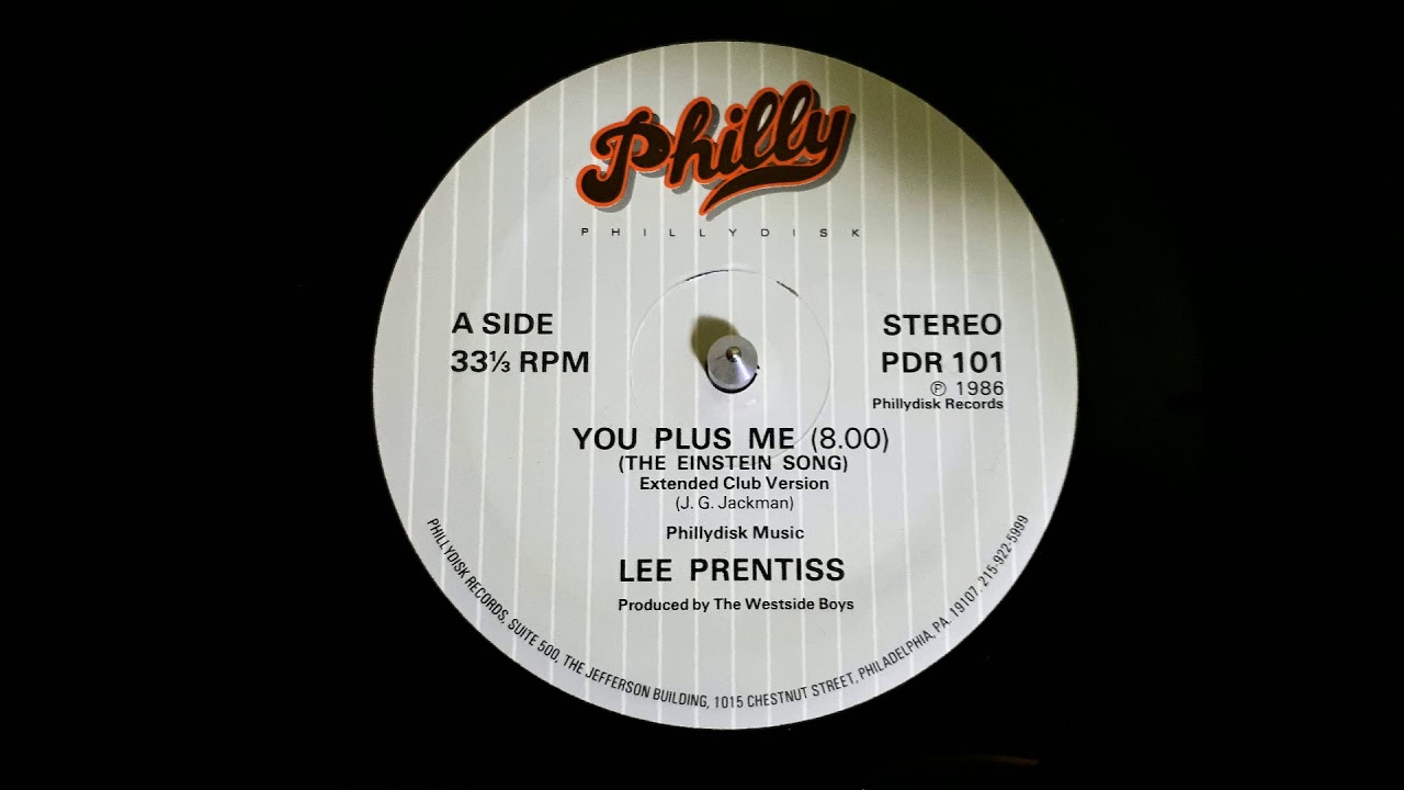 Lee Prentiss ‎–You Plus Me (The Einstein Song) (Extended Club Version)