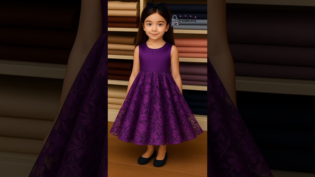Simple and Stylish Party Wear Baby Dress Cutting To Stitching Easy Tricks ✂️🪡👗