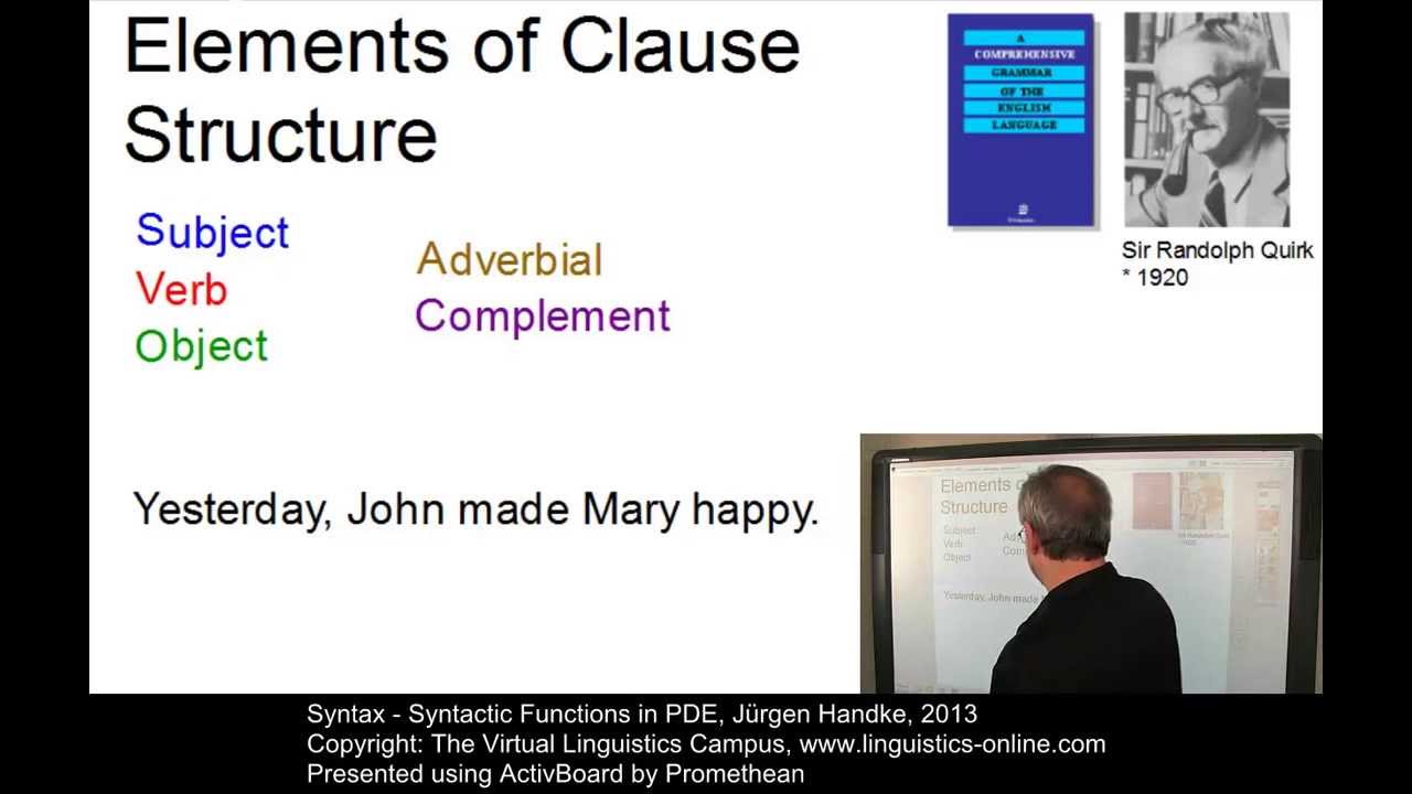 SYN102 - Syntactic Functions in PDE