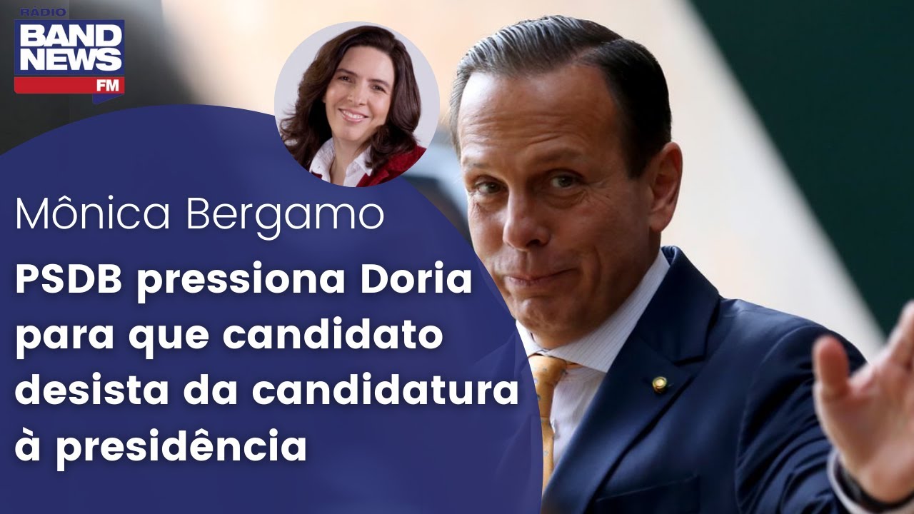 PSDB pressiona Doria para que candidato desista da candidatura &agrave; presid&ecirc;ncia