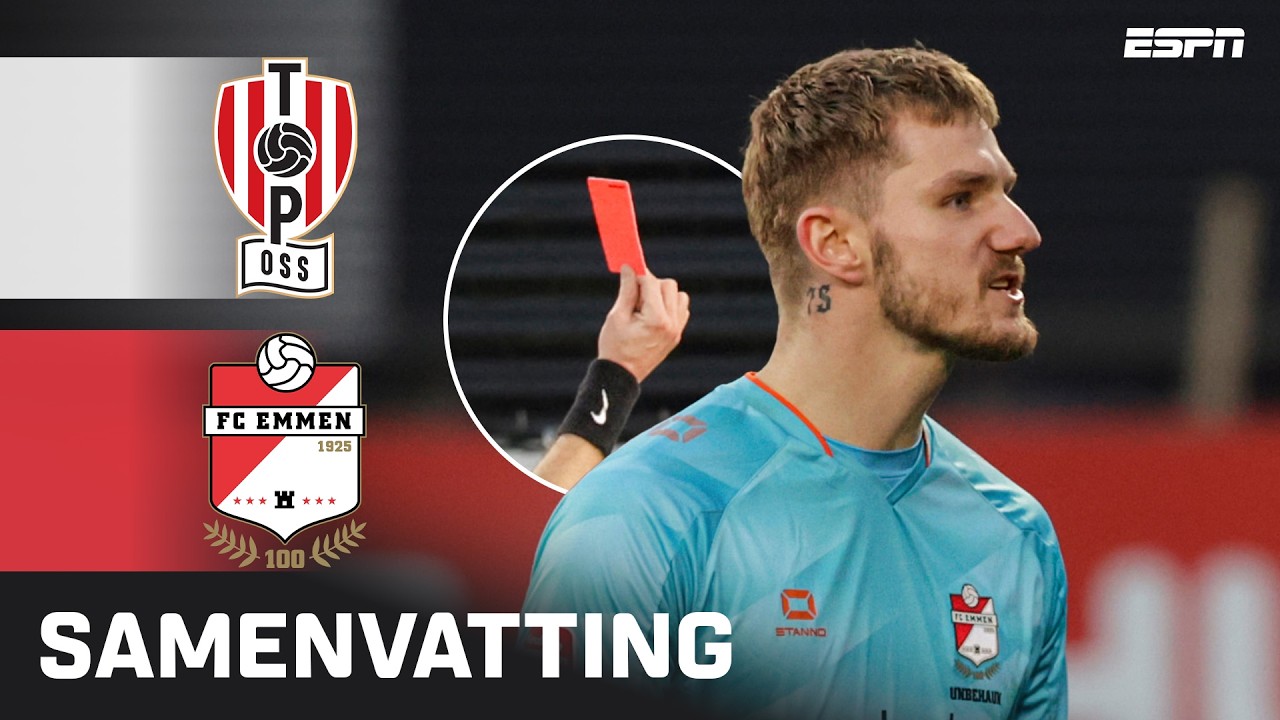 KEEPER KRIJGT ROOD BINNEN EEN KWARTIER 🟥🧤| Samenvatting TOP Oss - FC Emmen