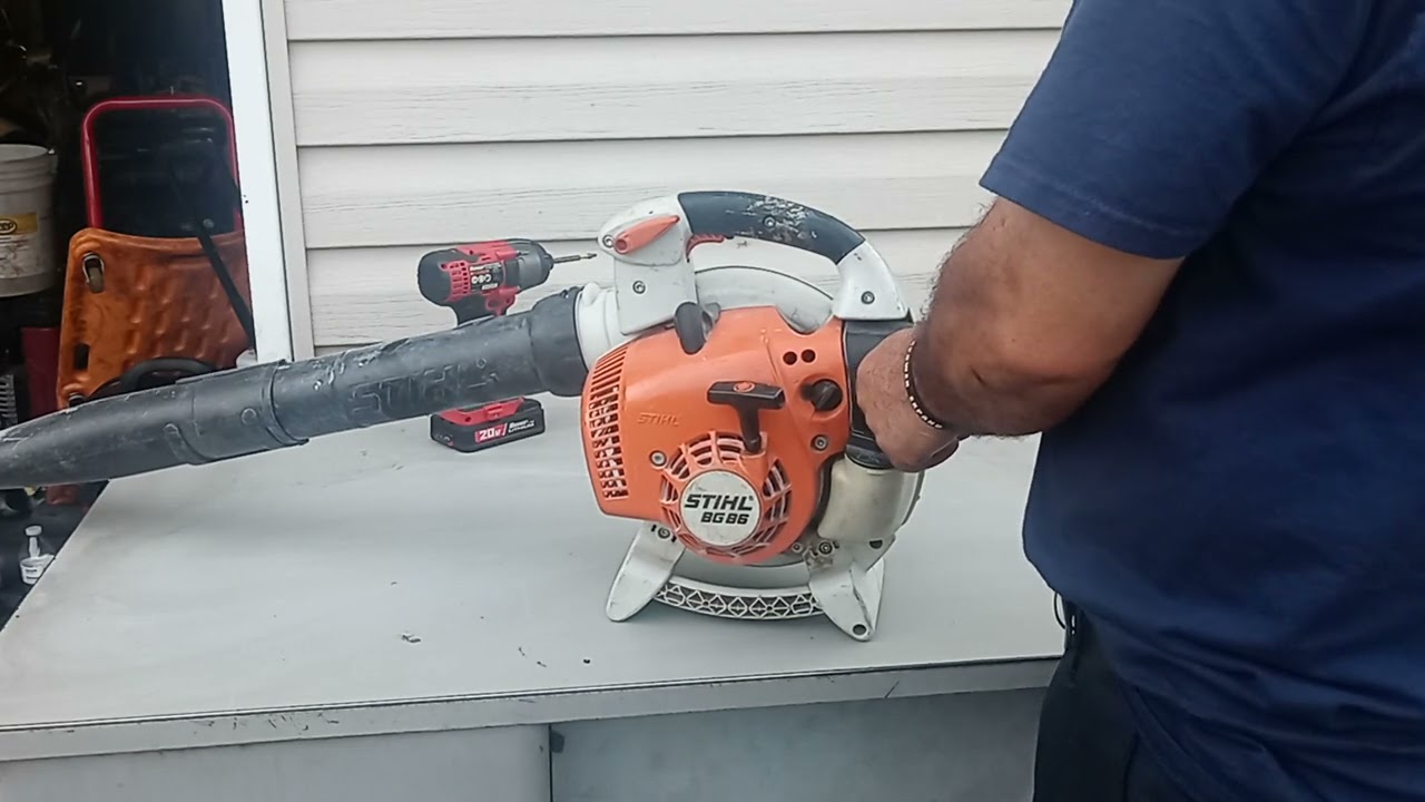 RDMJ.DIAGNOSTICO BG 86 STIHL SOPLADOR. PRENDE PERO NO ACELERA Y SE APAGA DESPUES DE 1 MINUTO.