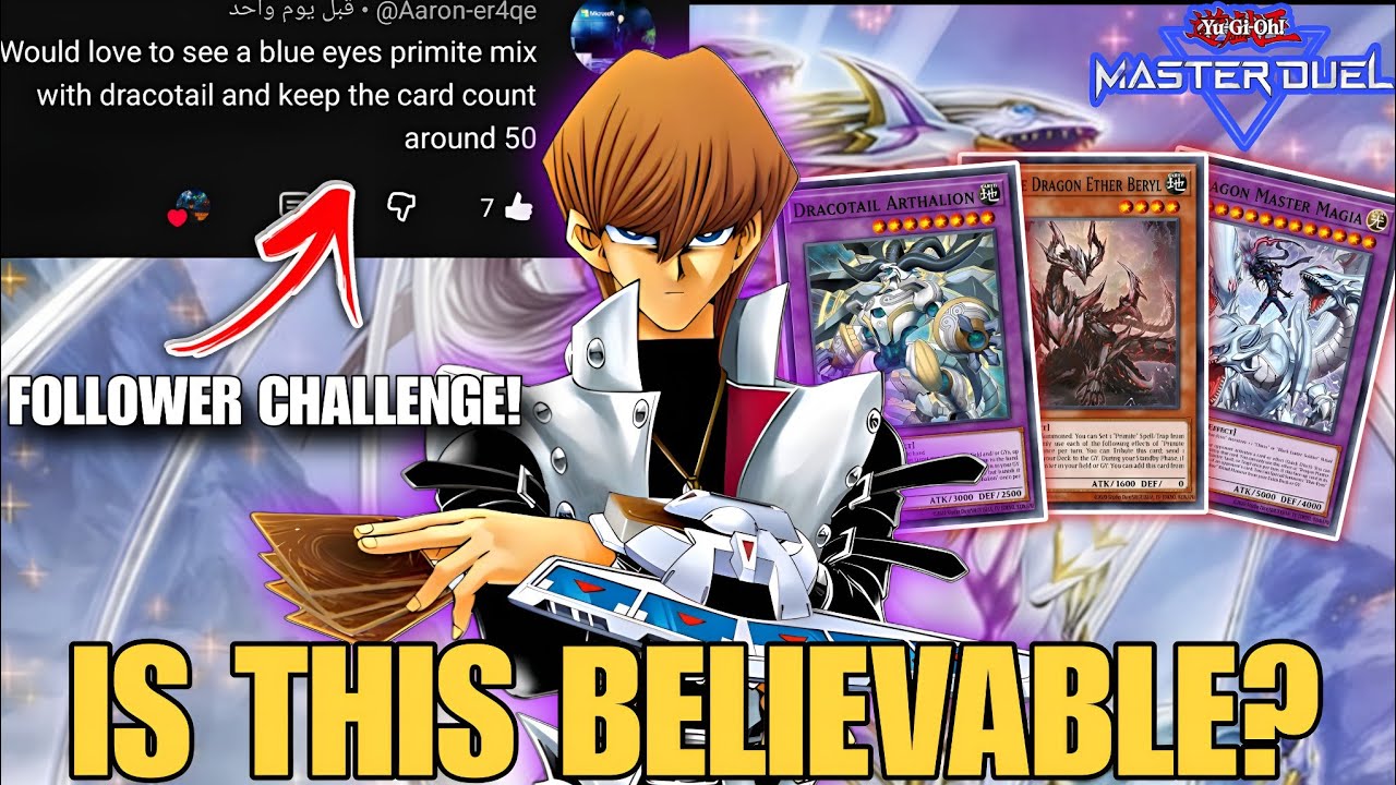 The Craziest Blue Eyes White Dragon Deck!🔥 Primite × Magia × Dracotail | Yu-Gi-Oh! Master Duel