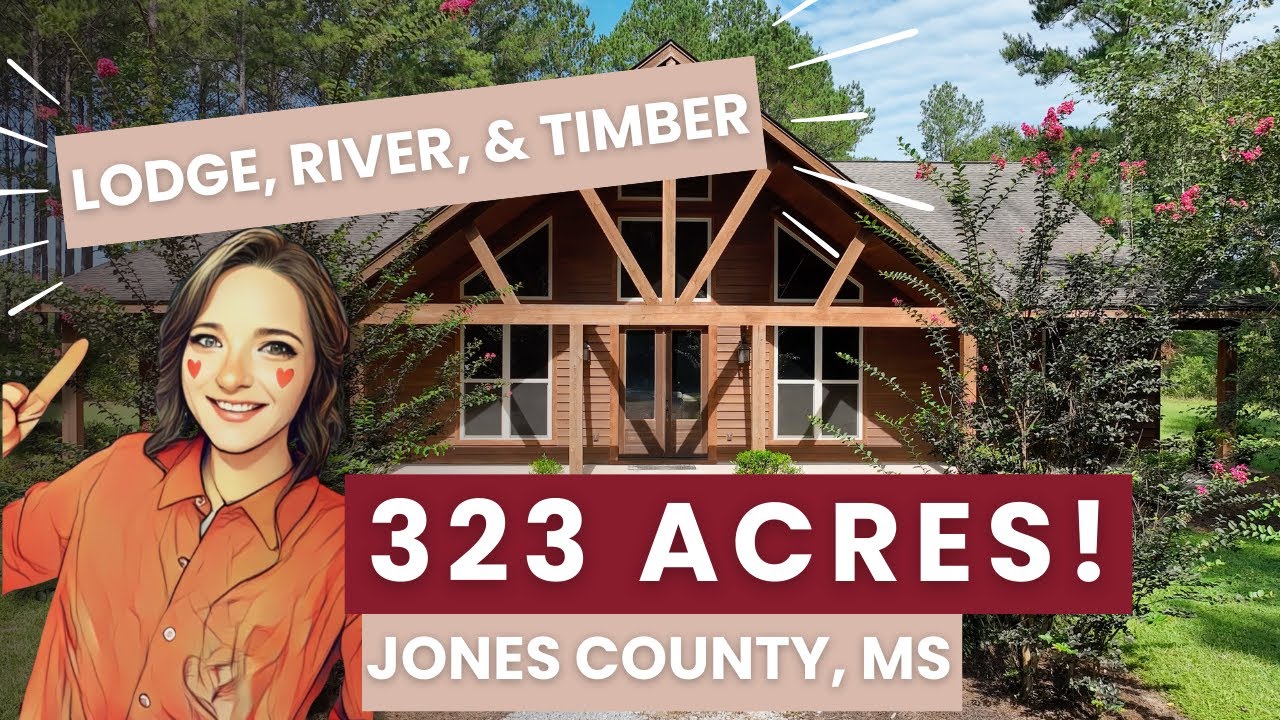 Dream Property in Jones County! 323 Acres with Lodge, River, and Timber