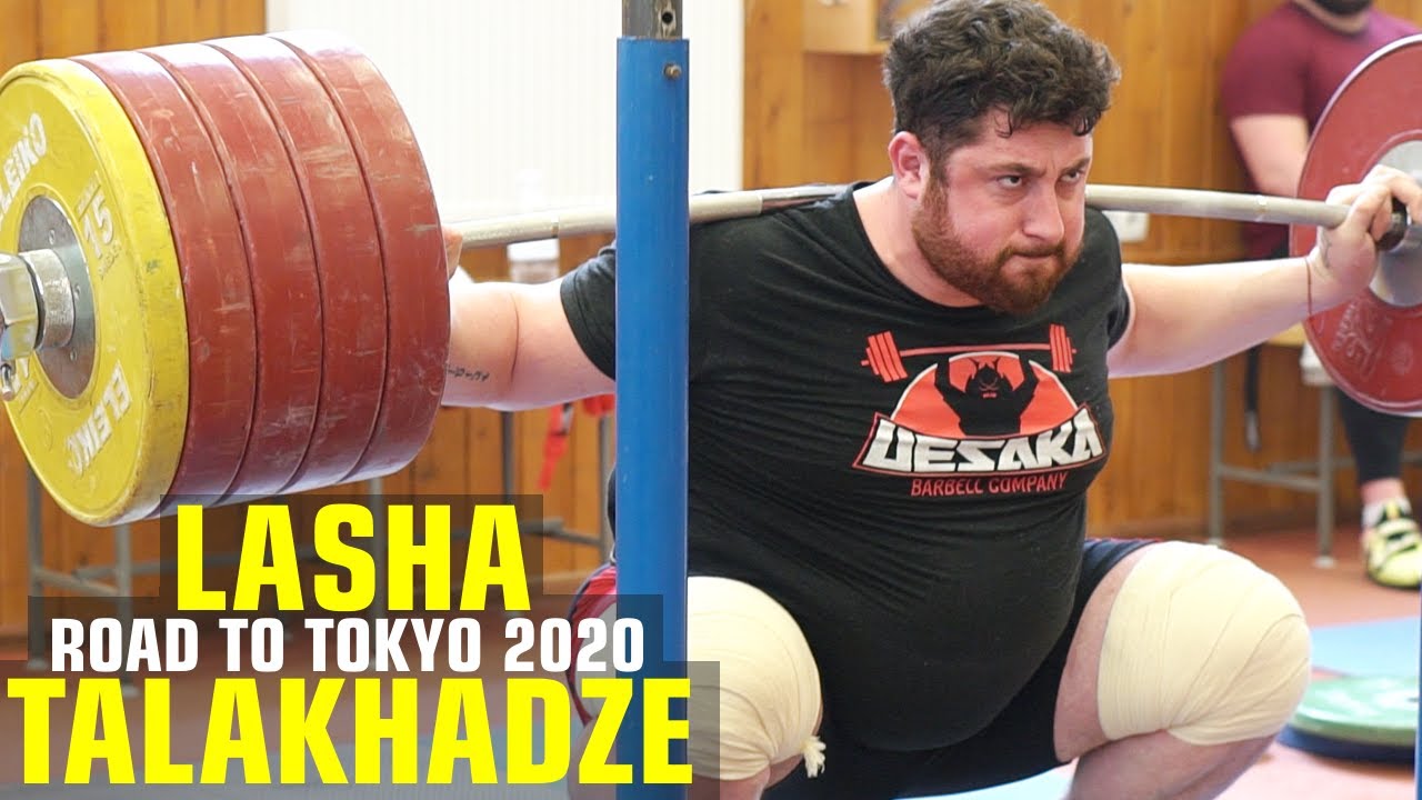 Lasha Talakhadze - грузинский монстр, тяжелая тренировка.