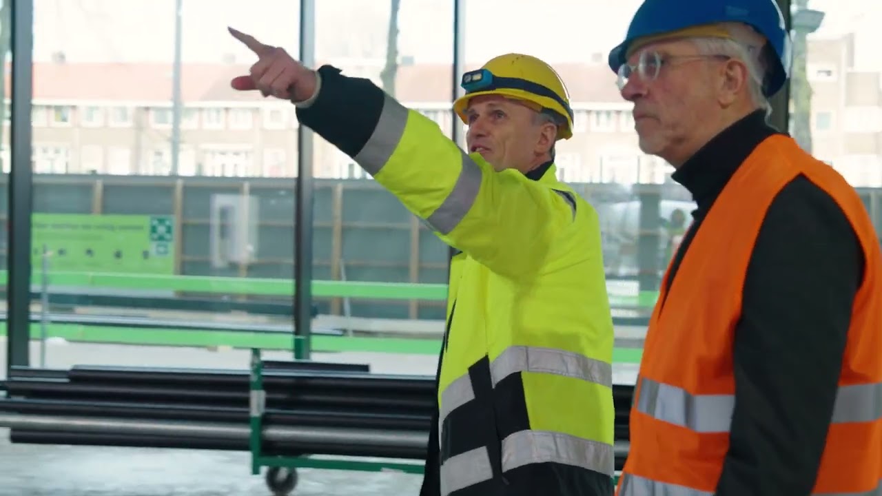 Op de bouwplaats van het Dordthuis