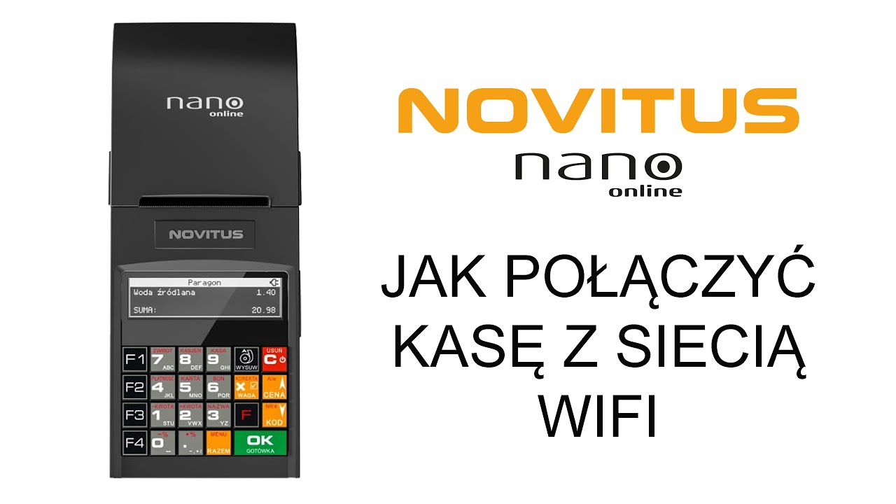 Jak połączyć kasę z siecią WiFi - NOVITUS Nano Online
