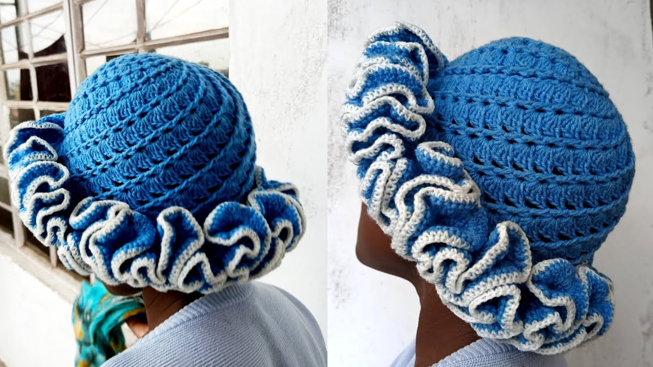 CROCHET SPIRAL RUFFLE HAT [BEGINNER FRIENDLY]