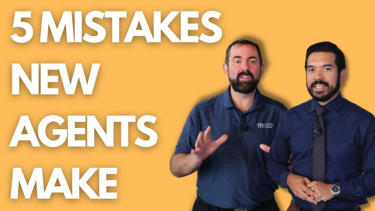 Avoid These Top 5 Mistakes New Real Estate Agents Make! #realestate #realtor