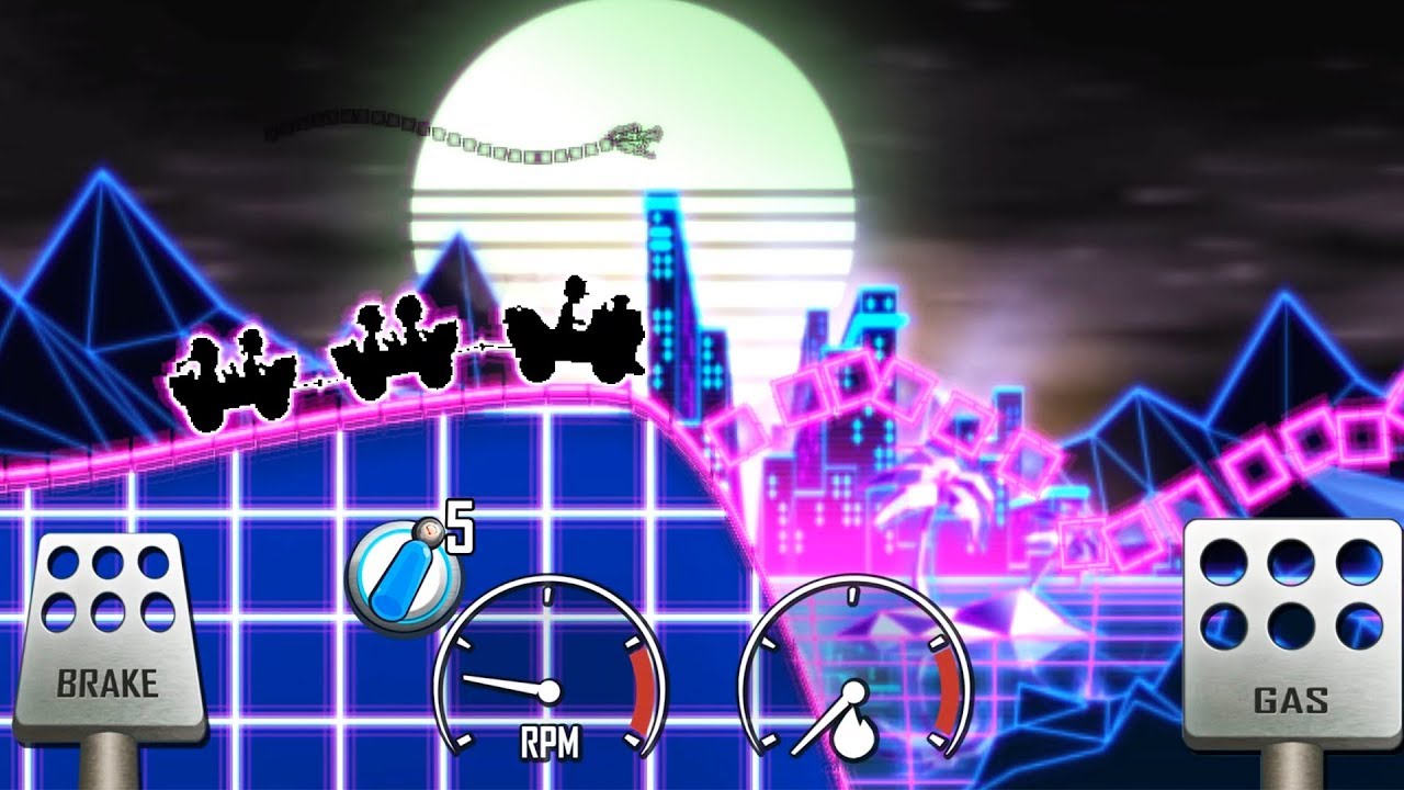 KIDDIE EXPRESS Level Neon Hill Climb Racing