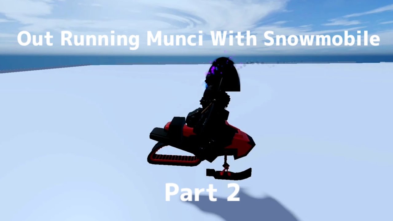Tutorial On How To OutRun Angry Munci With Snowmobile & More | Evade Tutorial Private Server Edition