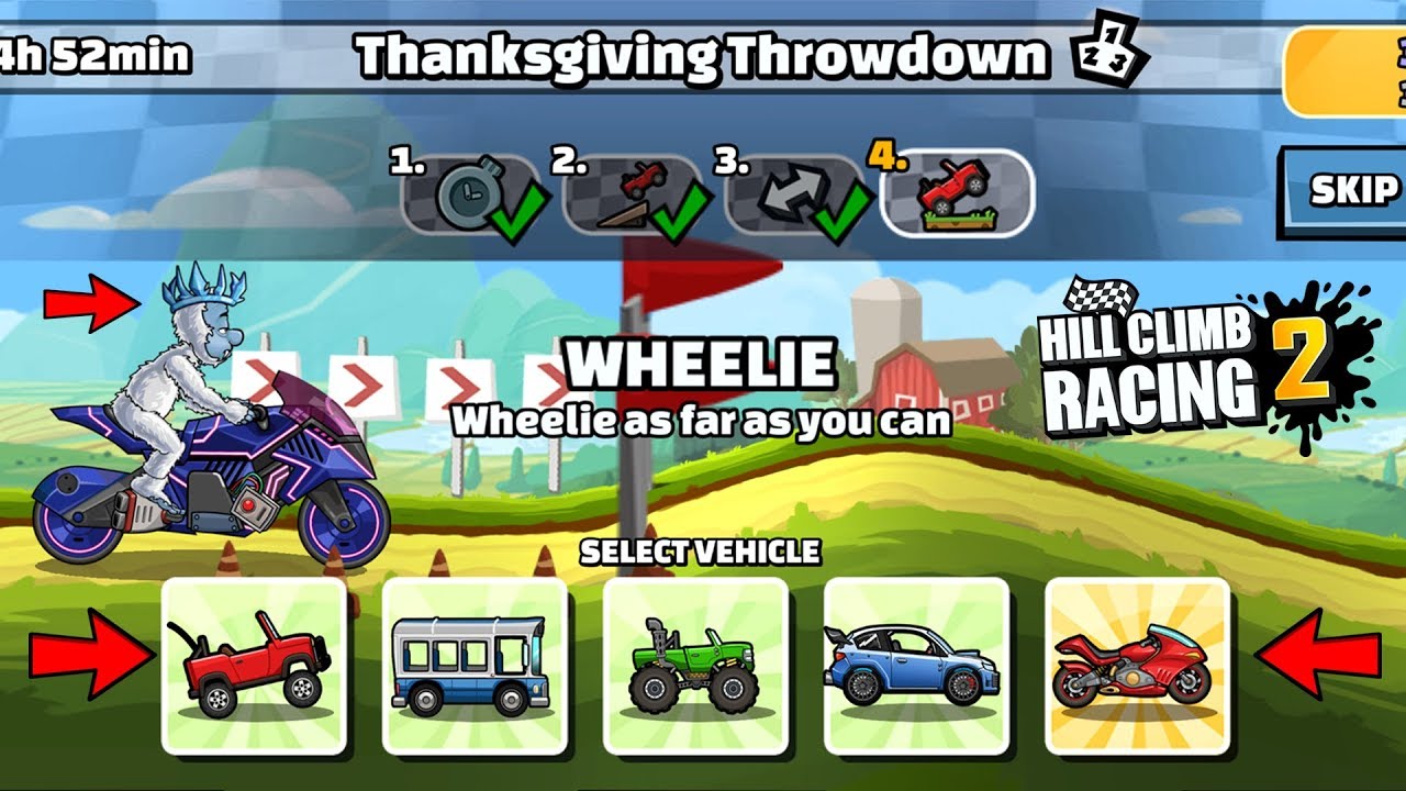 HILL CLIMB RACING 2 - 40000 POINTS in THANKSGIVING THROWDOWN TEAM EVENT