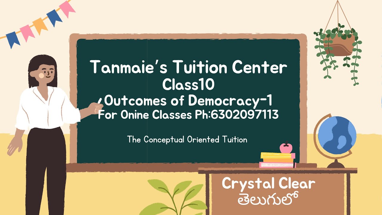 Outcomes of Democracy Class 10  Social Science Civics in Telugu  CBSE 2025