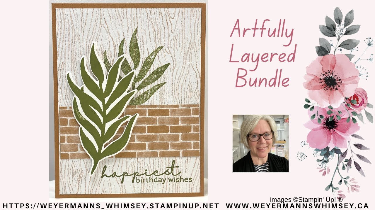 Artfully Layered bundle Birthday card ideas