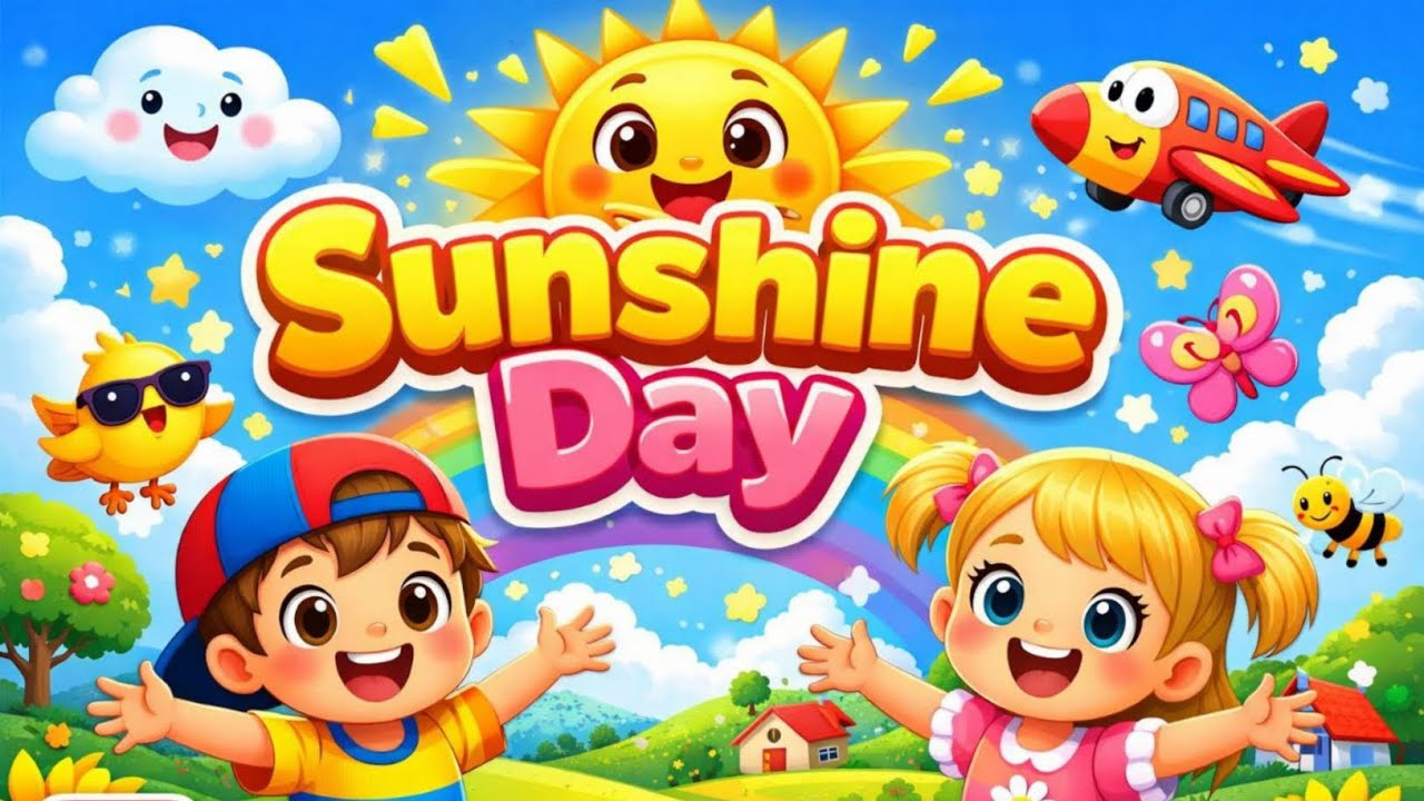 Sunshine day... Kids song. English learning for Ethiopian children....
