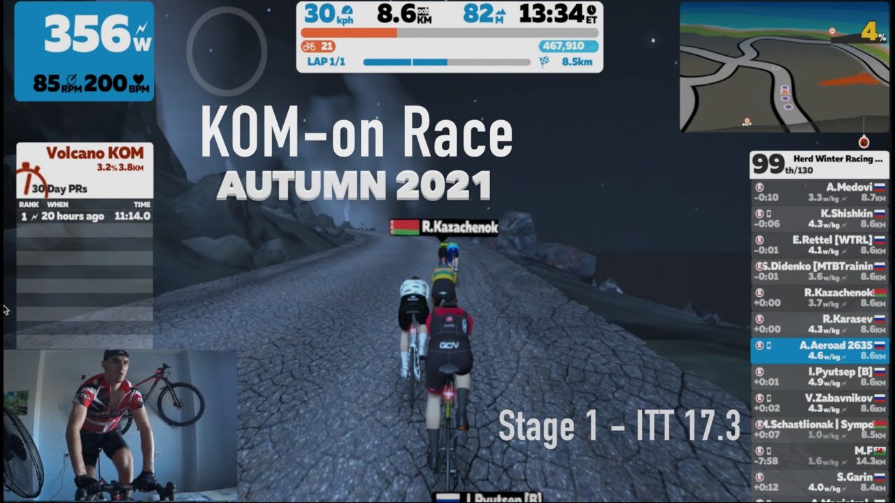 ОБЗОР KOM-on Zwift RACE | Stage 1 - group 
