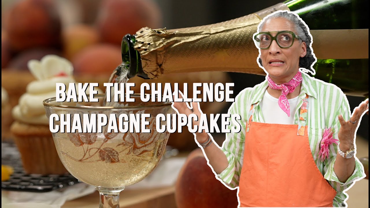 Champagne Cupcakes | Date Night Desserts on Bake the Challenge w/ Carla Hall & Damaris Phillips