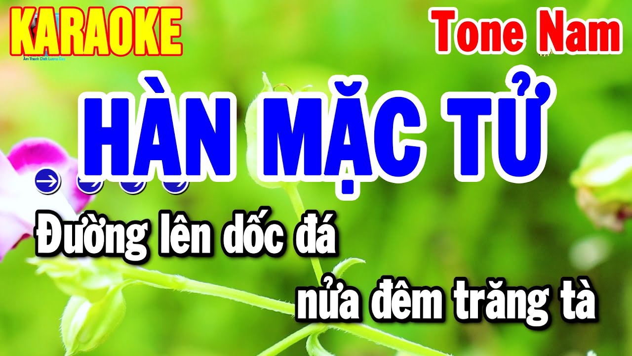 Karaoke Hàn Mặc Tử Tone Nam Nhạc Sống Rumba Chuẩn 2025 | Thanh Hải