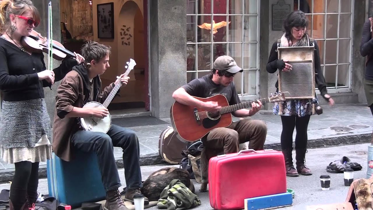 Yes Ma'am String Band on Royal Sreet in New Orleans.