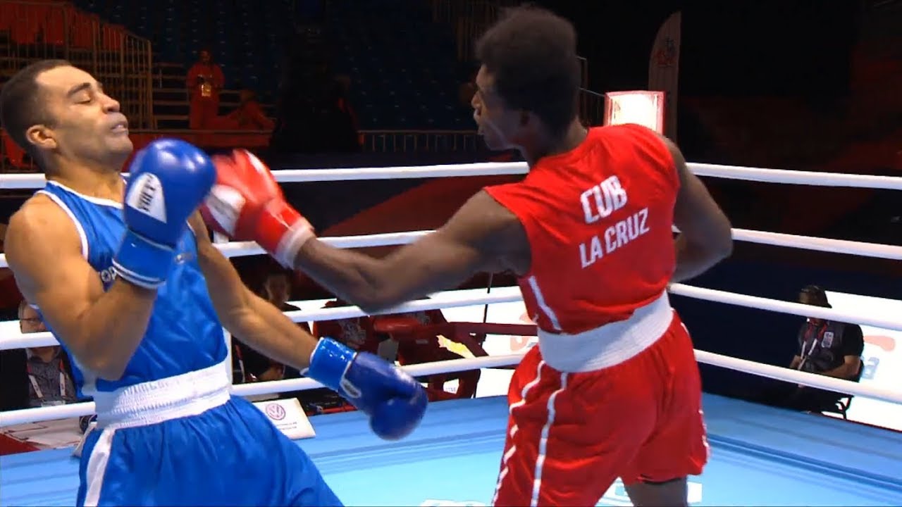 Round of 16 (81kg)  LA CRUZ Julio (CUB) vs NTAMBWE Gaetan (FRA) /AIBA World 2019